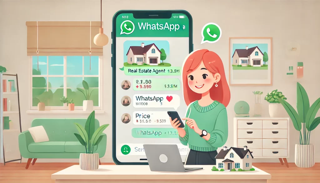 real estate agency via WhatsApp